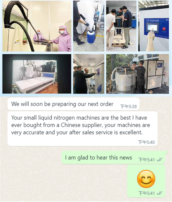 Small liquid nitrogen machine customer praise